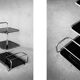 Vintage Mid-Century German Modern Bauhaus Chrome & Glass Serving Trolley