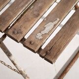 Antique folding garden chairs (c.1920). Set of 2 pieces.