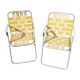 set of 2 folding camping chairs