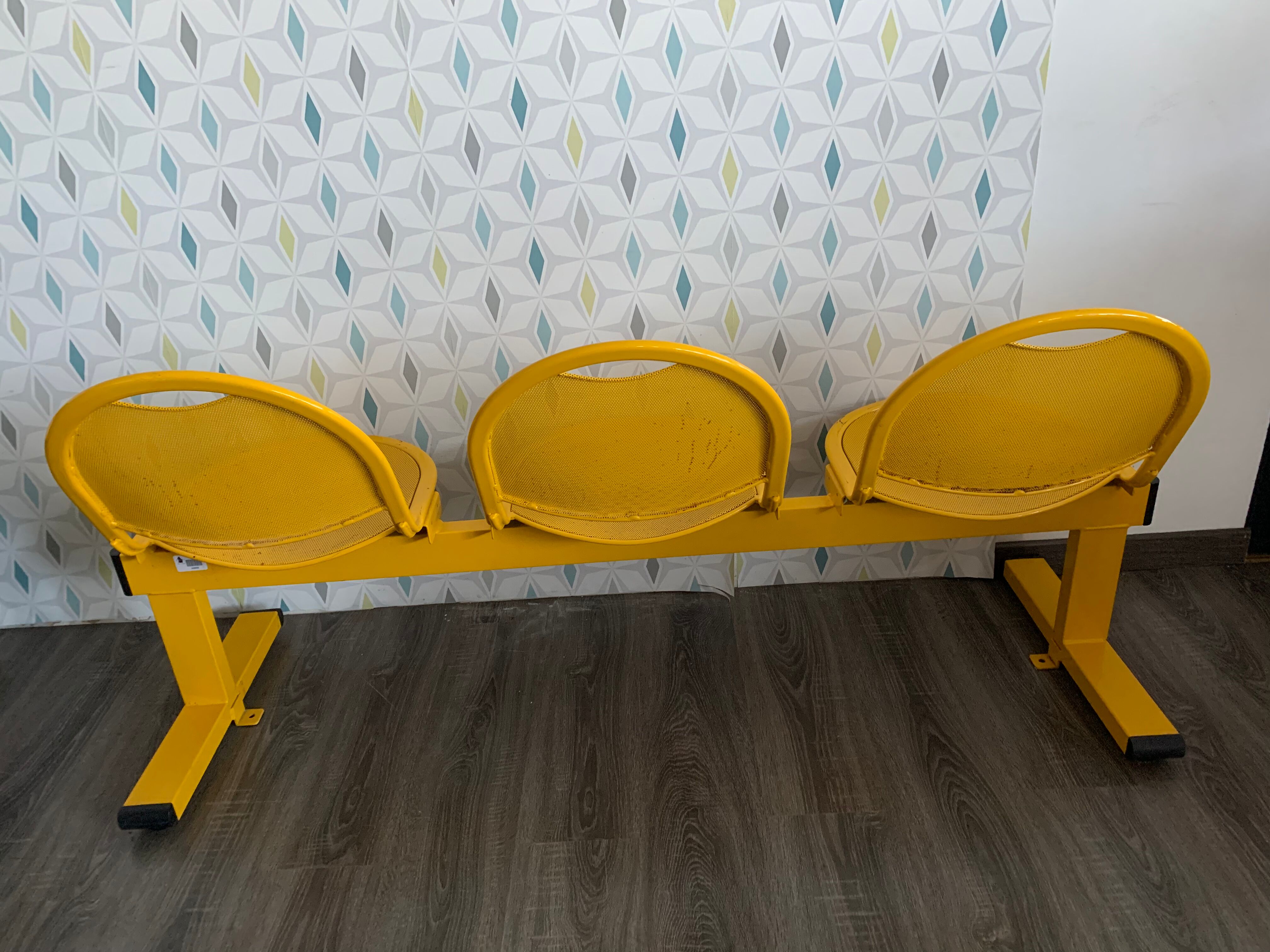 Banc salle d’attente vintage