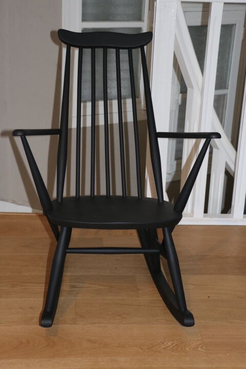 Ercol black rocking chair