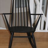 Ercol black rocking chair