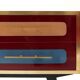 Mid-Century Italian Wood, Brass & Glass Sideboard, 1960s.