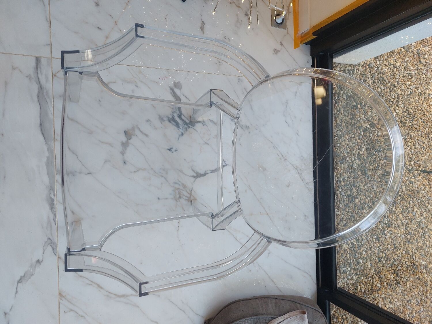 Set of 6 Starck Louis Ghost chairs by Kartell