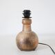 Table lamp – Vintage 60s ceramic and rattan shade