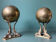 Mid century brass bookends dolphins with ball, france, 1950s