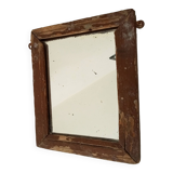 Antique solid wood mirror early 20th century 26*22