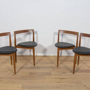 Mid-Century Teak Dining Table and Chairs Set by Hans Olsen for Frem Røjle,