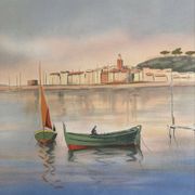 Signed lithograph by the Provençal French artist Victor Zarou.