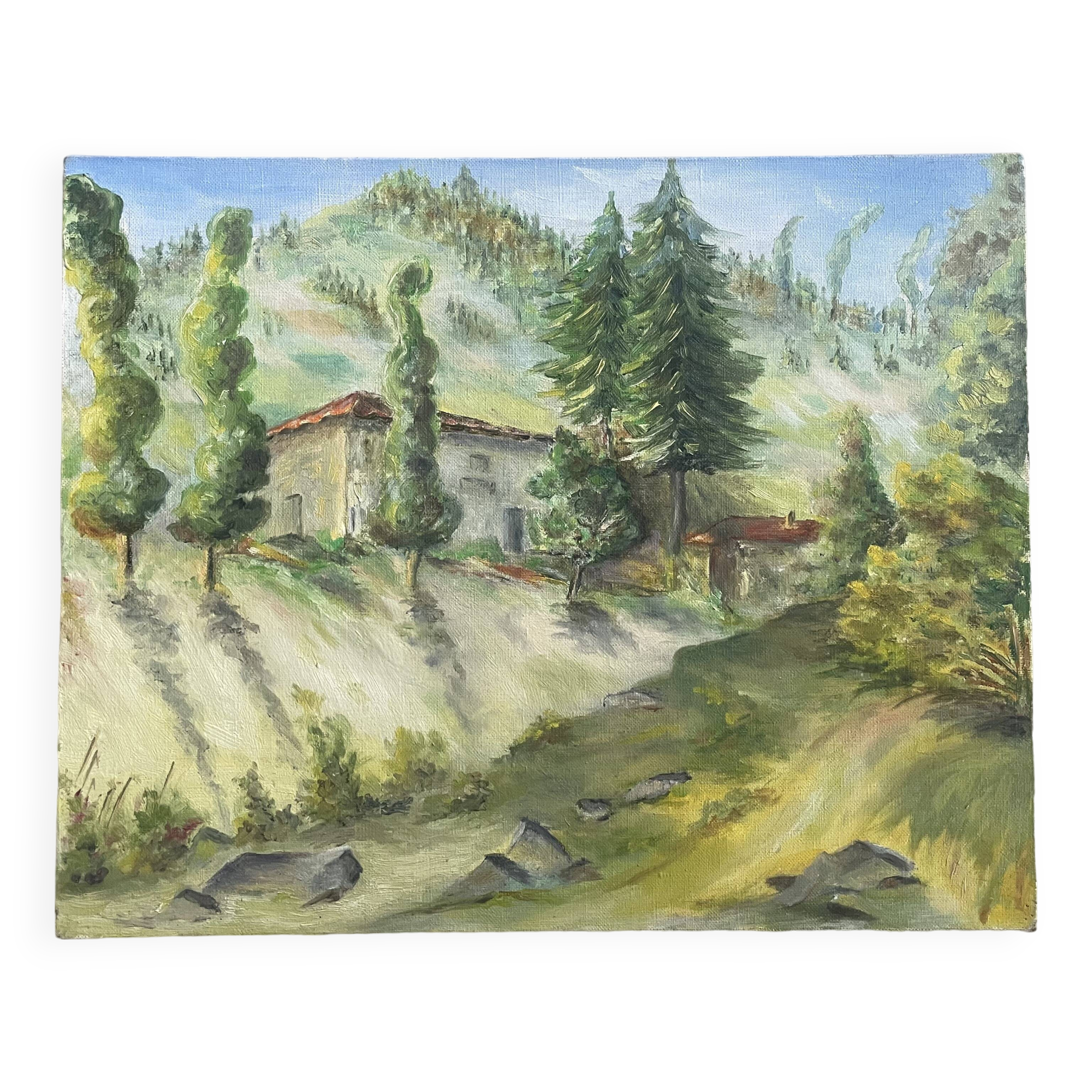 Mountain landscape painting