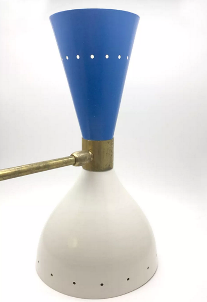 Applique moonlight blanc & bleue