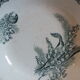 3 plates caps in Terre de Fer Saint Amand service Lily of the valley