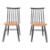 Ensemble de deux chaises à dossier fuseau, Pays-Bas 1960