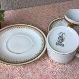 Cerabel porcelain cups from Baudour Belgium