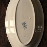 Longwy Chardons blue ironstone dish