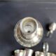 Louis XVI style silver metal liquor service