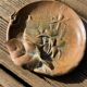 Art Nouveau bronze catchall/dish signed Leon Kann.