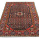 Traditional persian rug antique blue red handwoven wool carpet area rug- 145x202cm