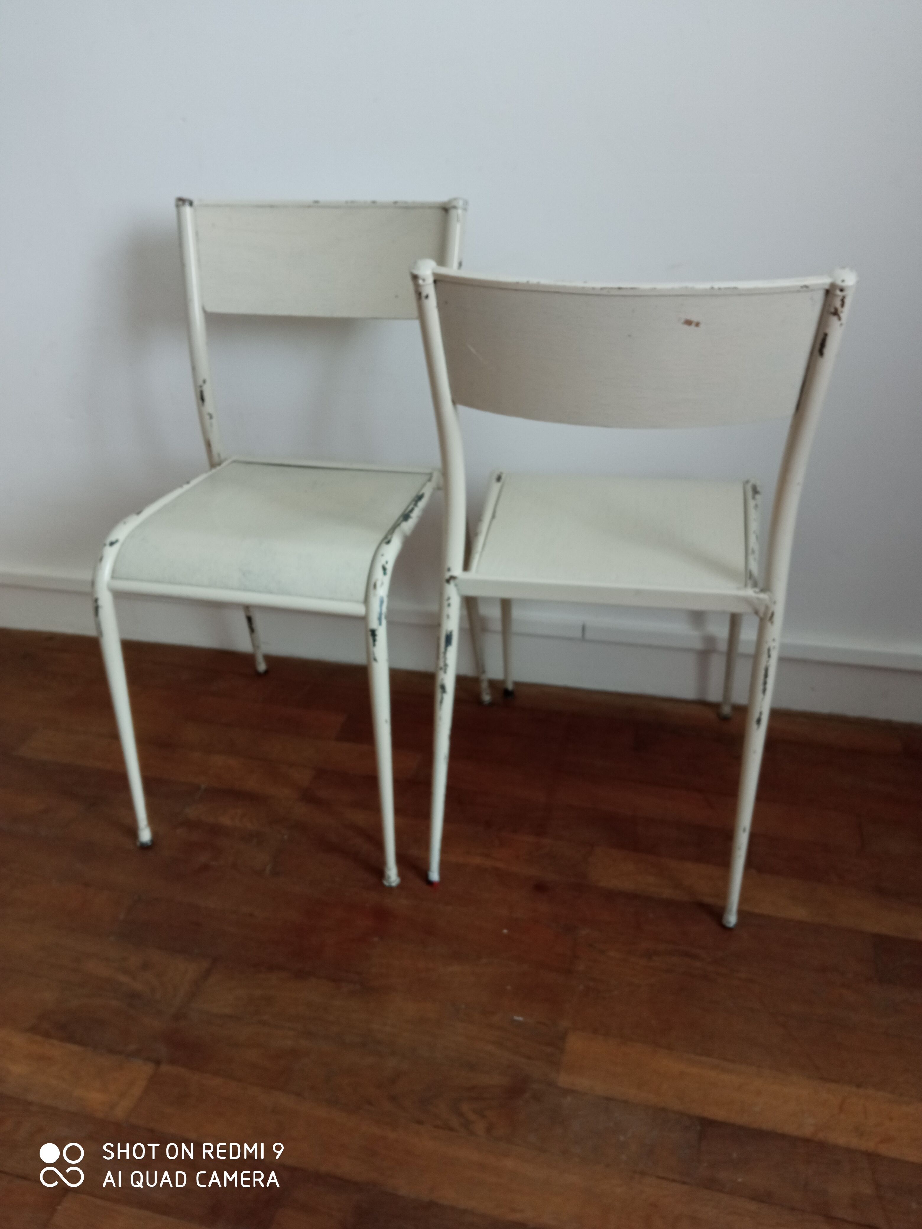 Pair of Mullca chairs 510 feet compass