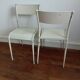 Paire de chaises mullca 510 pieds compas