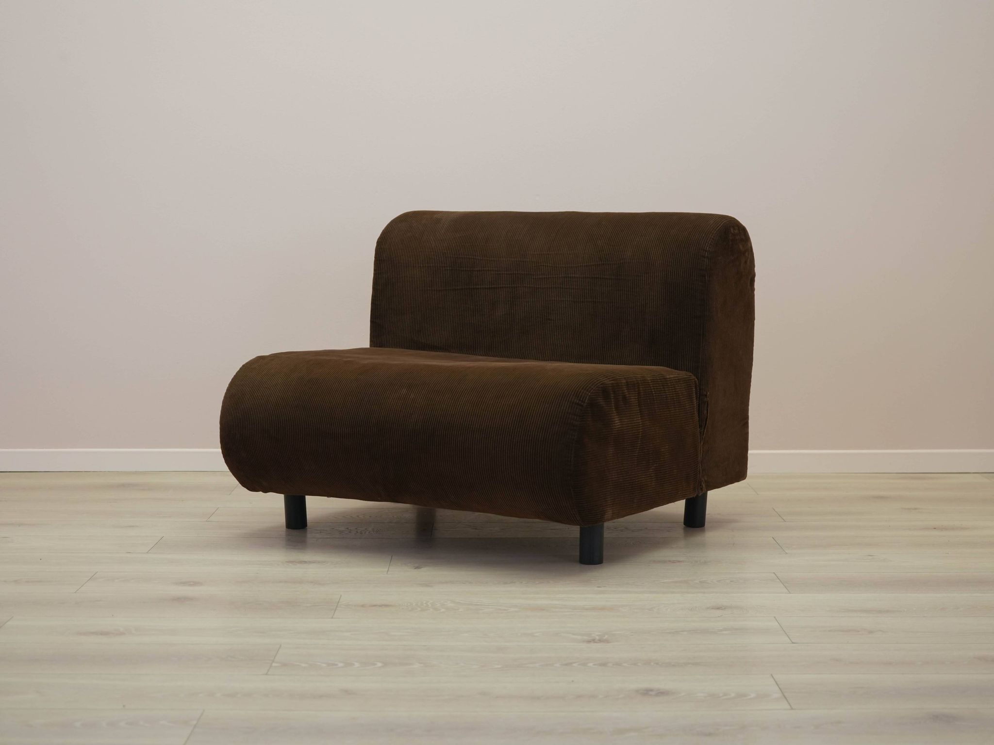 Brown armchair, Italian design, 1970s, made in Italy