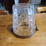 Crystal and Silver Metal Ice Bucket