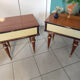 Pair of vintage Louis XVI style bedside tables.