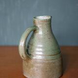 Stoneware pitcher signed Pierlot Norbert and Jeanne, vintage pitcher, carafe, kitchen, interior decor
