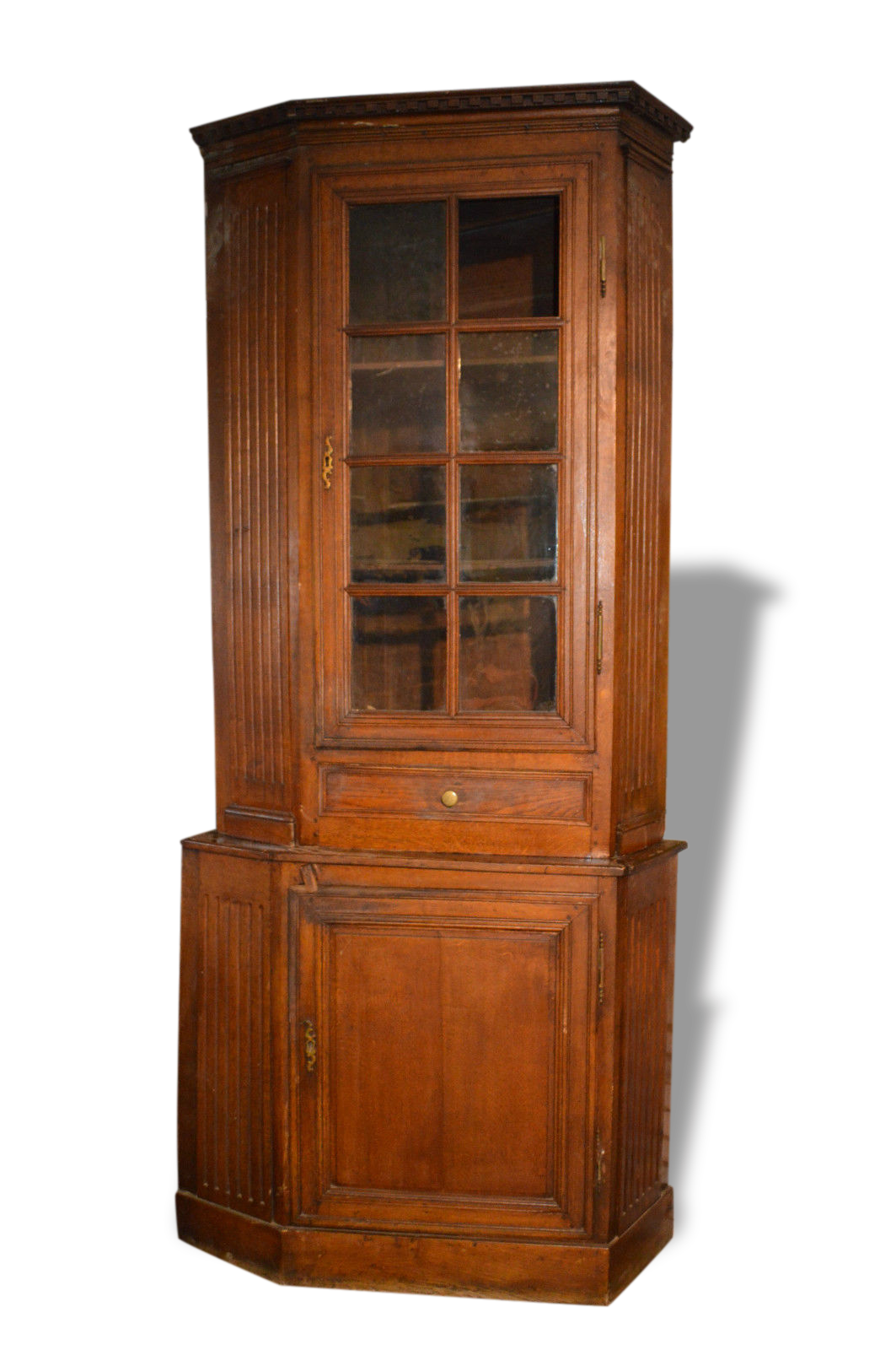 Corner unit / two-body sideboard in oak