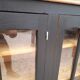 Buffet showcase 3 doors patiné black year 50