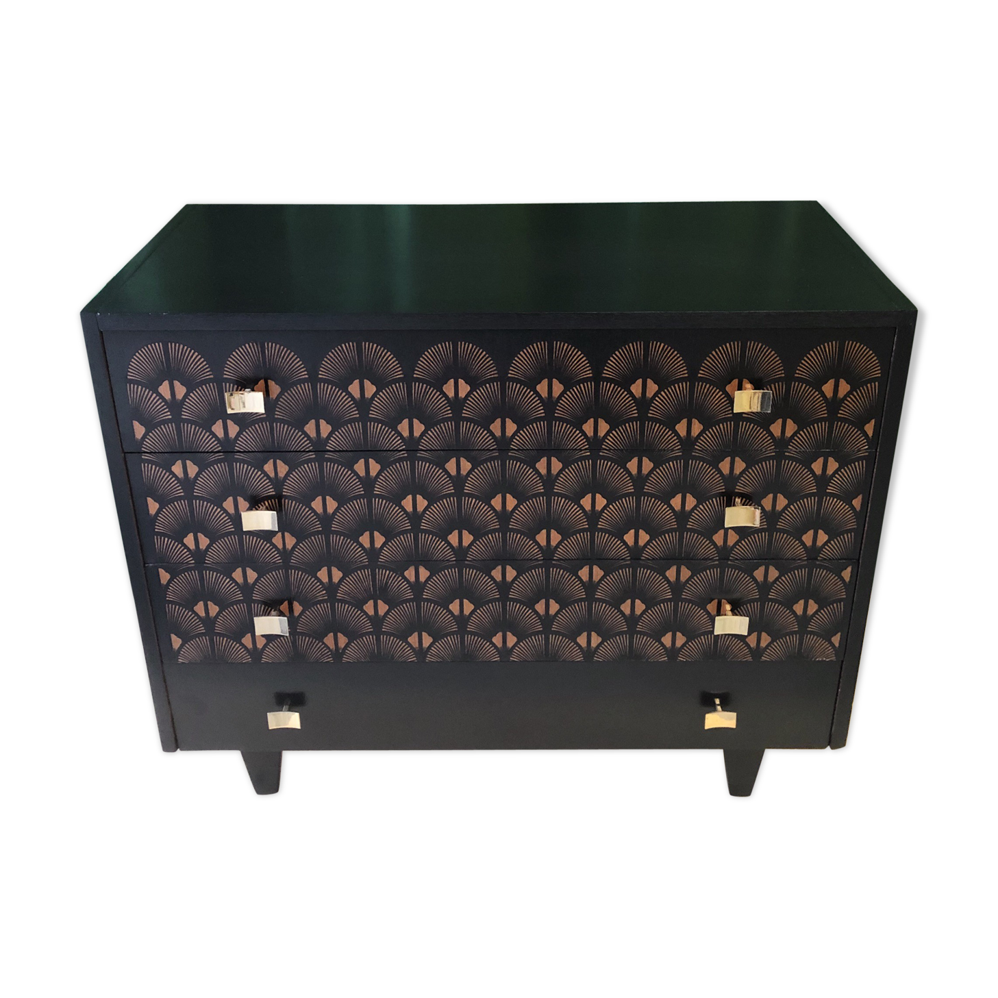 Commode vintage Seigaiha