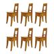 Vintage Pine Chairs - Set of 6