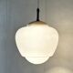 1960s Czech opaline pendant light by Napako
