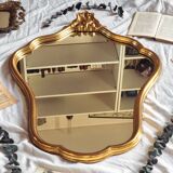 Golden shell mirror