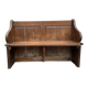 Vintage church pew