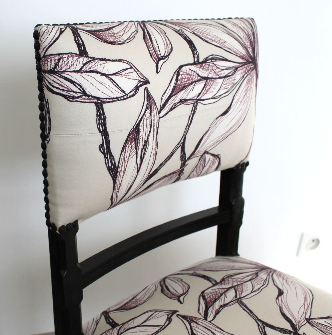 Chaise style Louis XIII