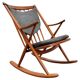 Teak rocking chair MCM Model 182 by Frank Reenskaug for Bramin