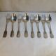 8 cutlery in silver metal, model Cluny/Valois/Vieux Paris