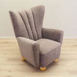 Grey armchair, Scandinavian design, production: Denmark