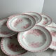 Set of 8 hollow plates - Onnaing Moisson Terre de fer