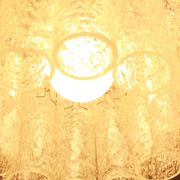 German 1960s chandelier with 60 cristall glass tubes