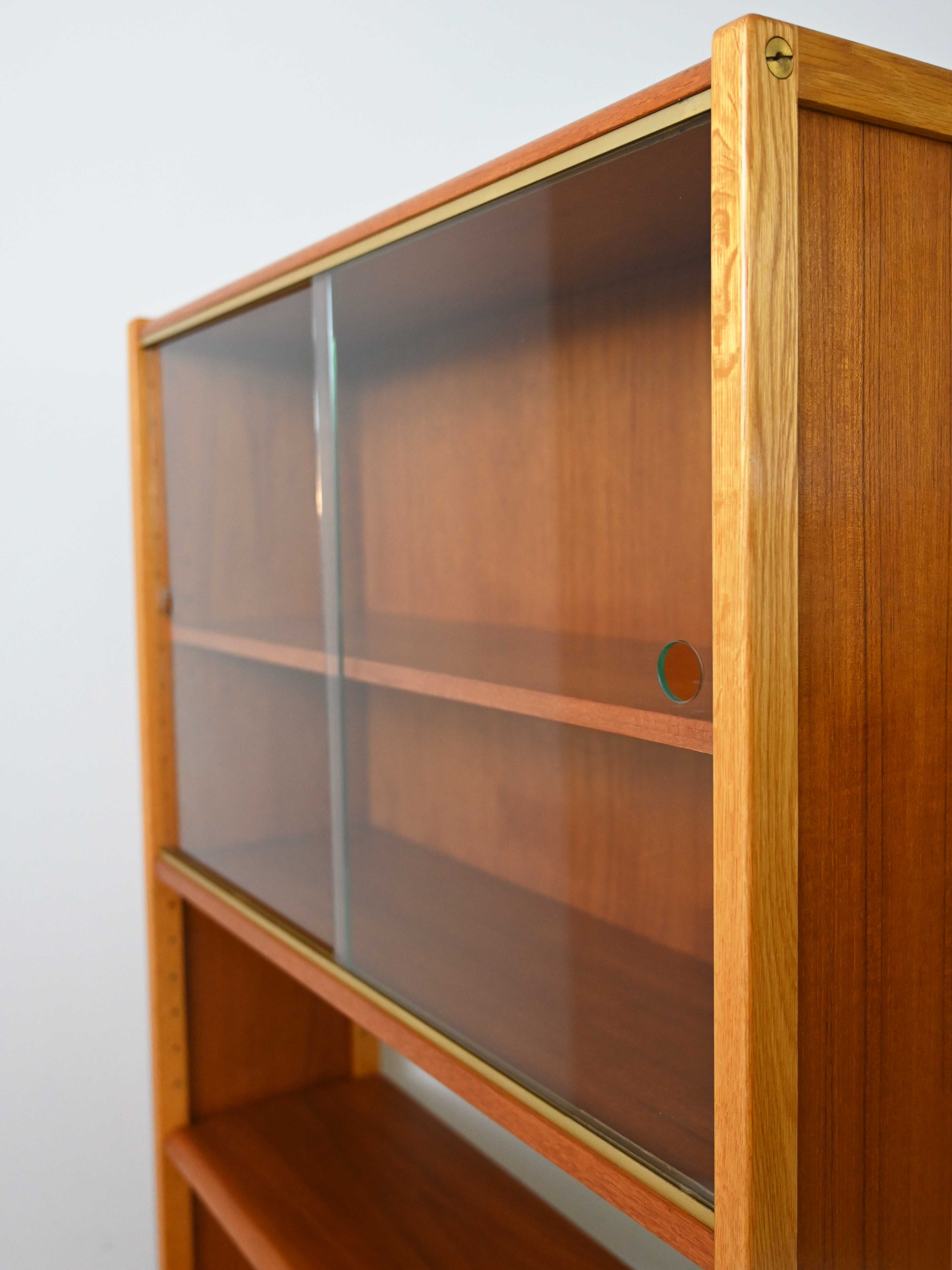 Sideboard-library cabinet with sliding doors