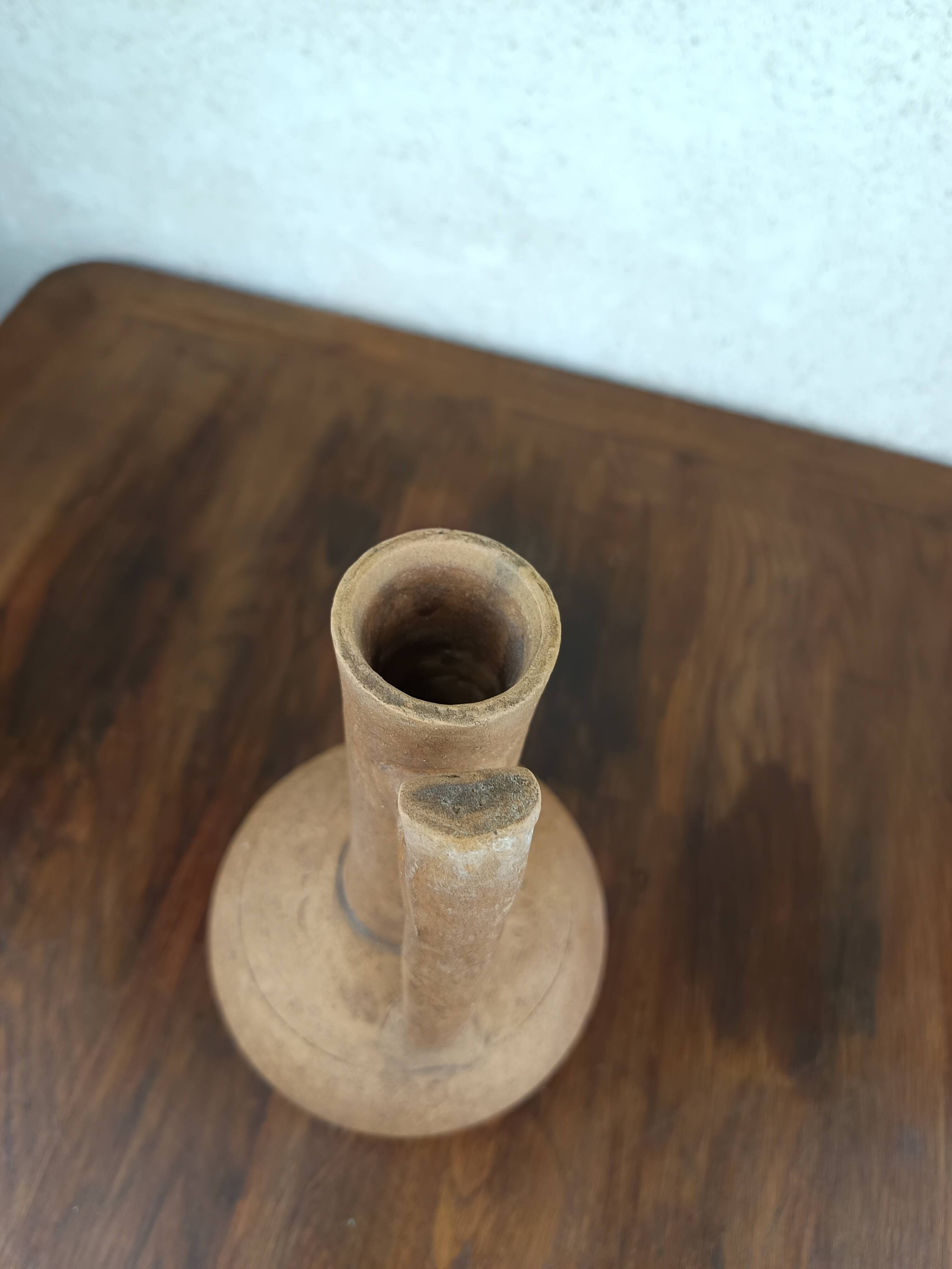 Stoneware jug-shaped vase