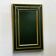 Mid-century modern mirror with layered brass frame, 1980s
