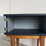 Vintage compass feet nightstand