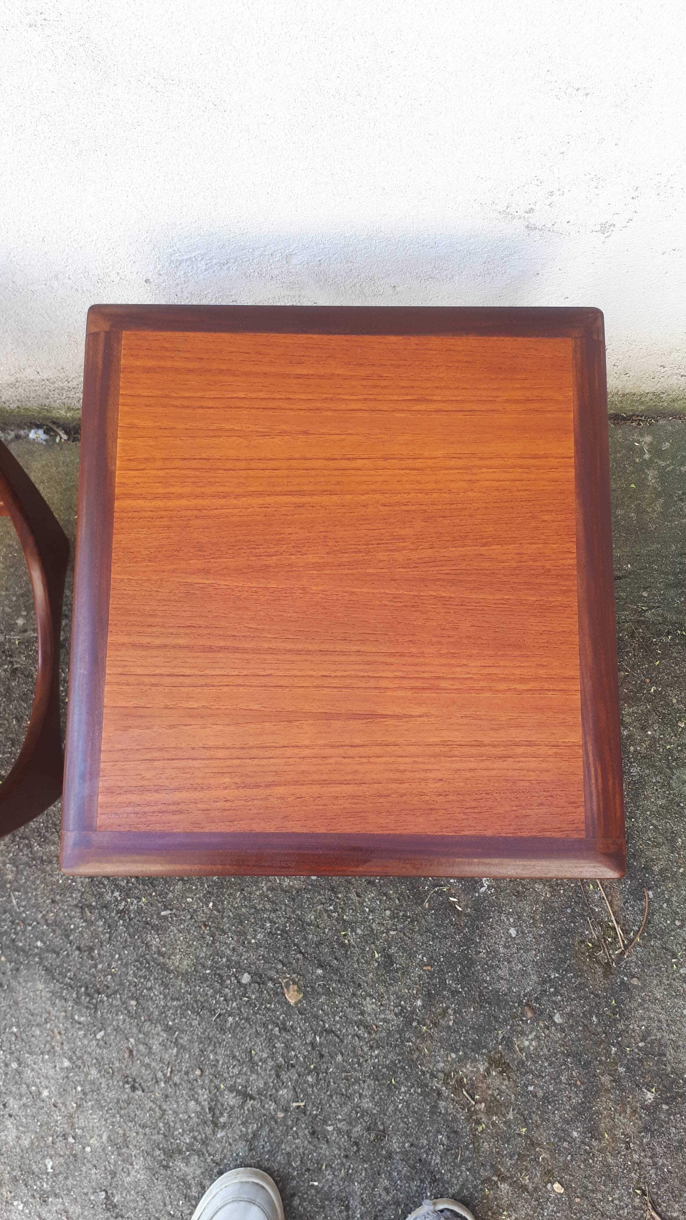 Vintage 1960s Scandinavian teak nesting tables with g plan