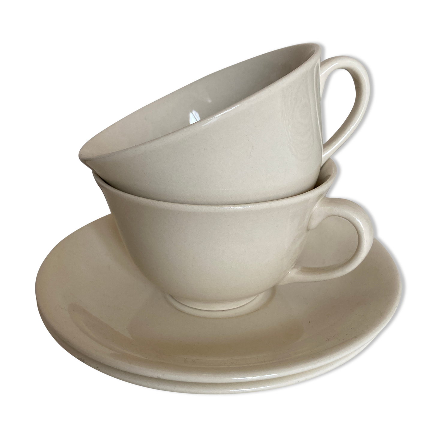 Pair of Villeroy Belgium porcelain breakfast sets 1960