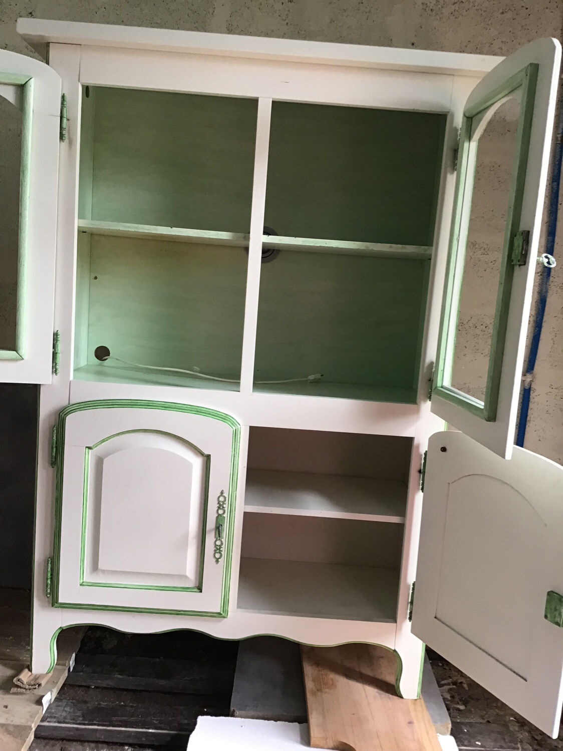 Solid oak cerusee showcase