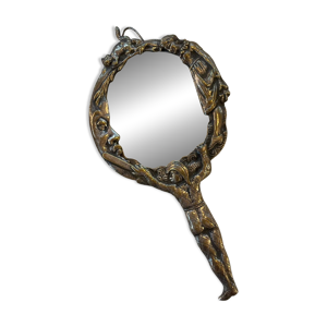Miroir à main en bronze