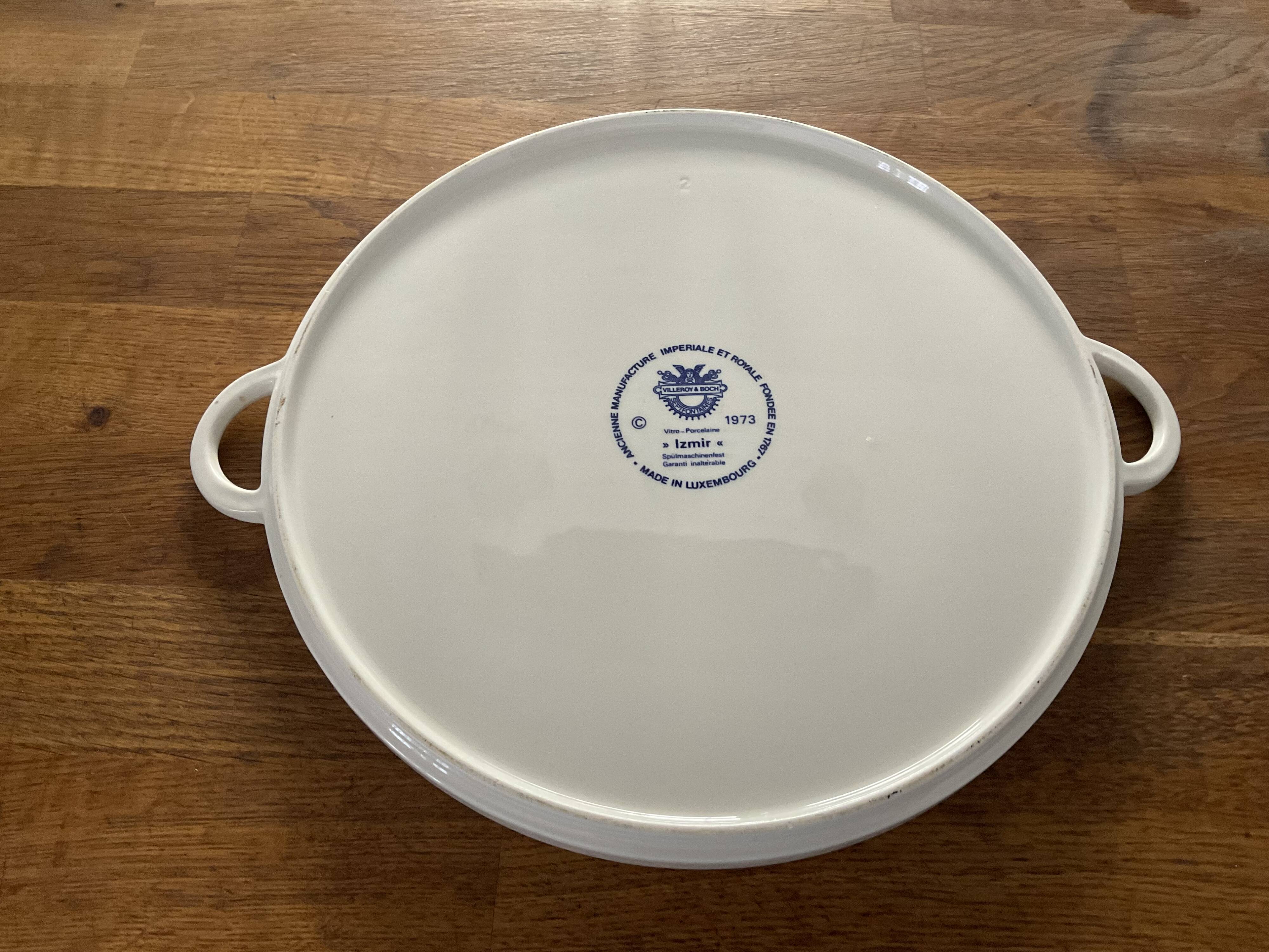 Plat à tarte  .Vintage  1973 . Model Izmir . Vuilleroy et boch